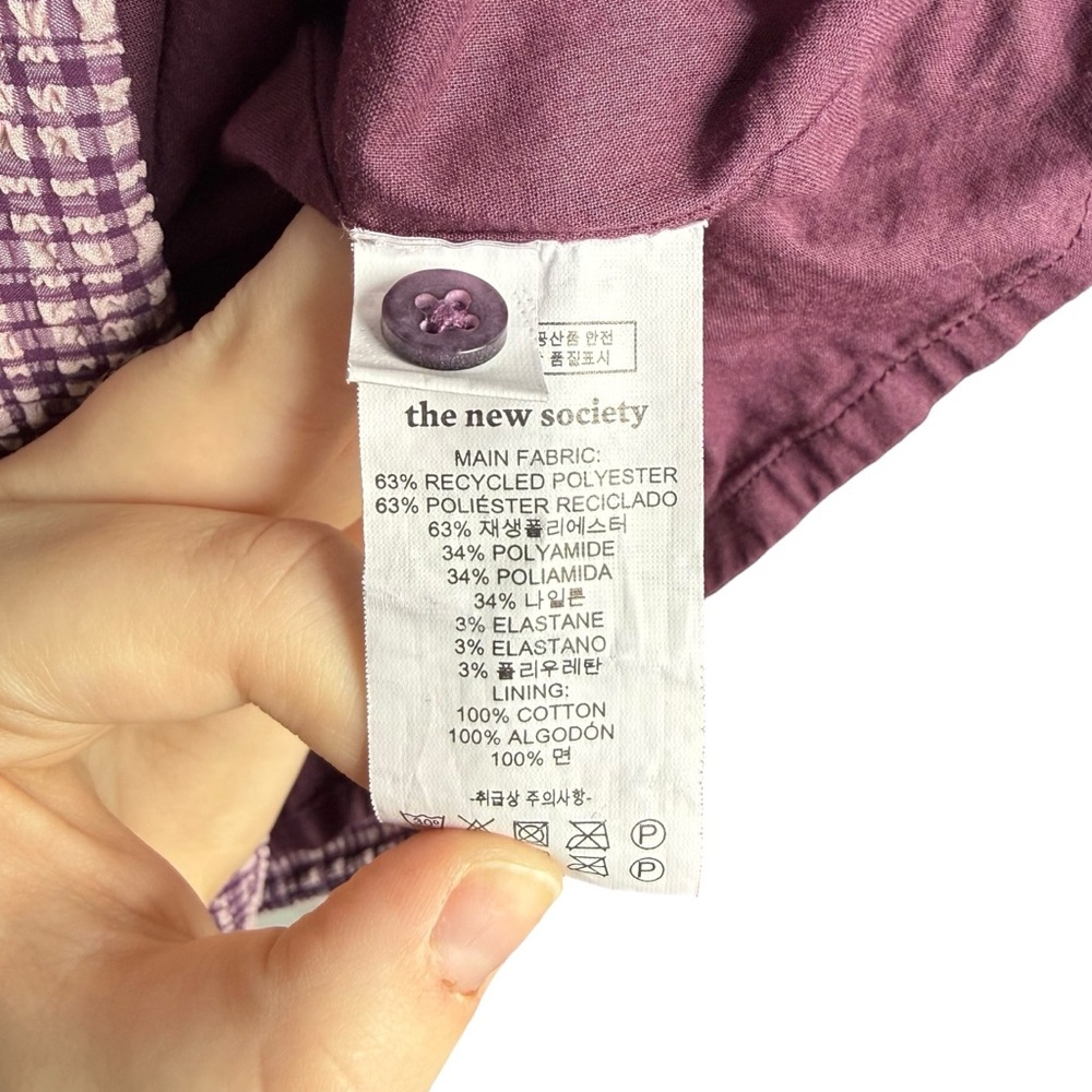 The New Society Girls Anabella Check Dress 16 Sheersucker Peter Pan Collar Pink - Picture 11 of 13